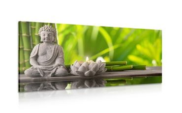 WANDBILD HARMONISCHER BUDDHA - BILDER MIT FENG SHUI-MOTIVEN - BILDER