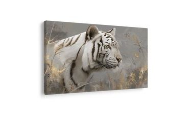 SLIKA BIJELI TIGAR U TRAVI - SLIKE LAVOVA I TIGROVA - SLIKE