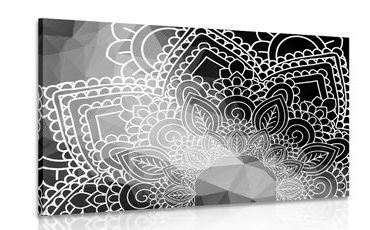 TABLOU ELEMENTE ALE MANDALEI ALB-NEGRU - TABLOURI ALB-NEGRU - TABLOURI