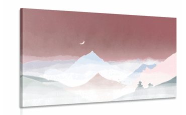 Wandbild Pastell-Nacht