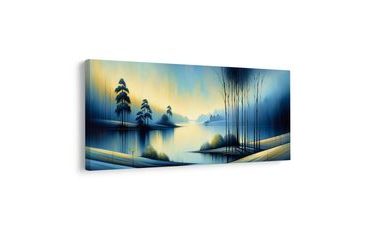 WANDBILD VERTRÄUMTER BLICK AUF DIE LANDSCHAFT - BILDER SEEN - BILDER