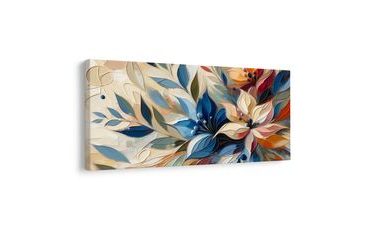 WANDBILD ABSTRAKTE BLUMENKOMBINATION - BILDER BLUMEN - BILDER