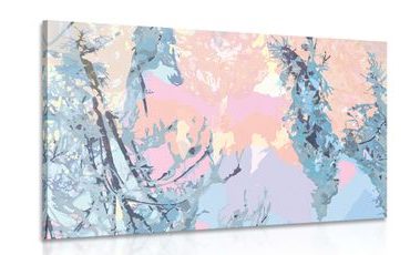 OBRAZ ABSTRAKCE STROMŮ - OBRAZY LES - OBRAZY