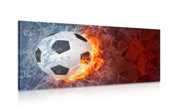 CANVAS PRINT SOCCER BALL - ABSTRACT PICTURES - PICTURES