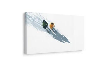 OBRAZ ZASNĚŽENÉ HORSKÉ LYŽOVÁNÍ - VÁNOČNÍ A ZIMNÍ OBRAZY - OBRAZY