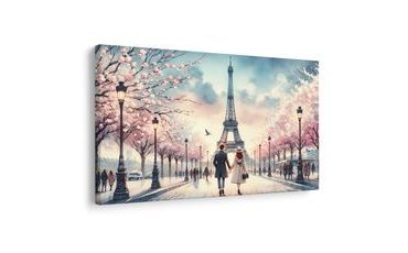 OBRAZ LÁSKA POD EIFFELOVKOU - OBRAZY LÁSKA - OBRAZY