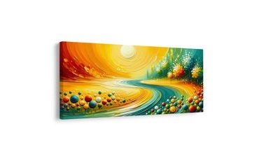 OBRAZ ZLATÁ KRAJINA SE SLUNCEM - OBRAZY PŘÍRODY A KRAJINY - OBRAZY