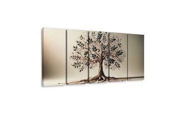 5-DÍLNÝ OBRAZ DEKORATIVNÍ STROM ŽIVOTA S ORNAMENTY - OBRAZY STROMY ŽIVOTA - OBRAZY