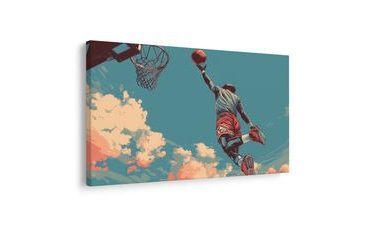 SLIKA KOŠARKAŠKI SKOK PREMA NEBU - POP ART SLIKE - SLIKE