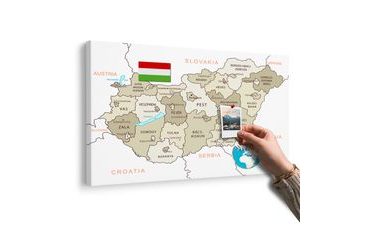 PARAFA KÉP VISSZAFOGOTT BÉZS MAGYARORSZÁG TÉRKÉPE - PARAFA KÉPEK - KÉPEK