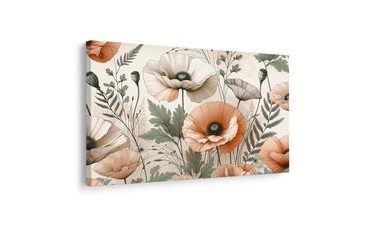 WANDBILD FELD VOLLER KLATSCHMOHN - BILDER MOHNBLUME - BILDER