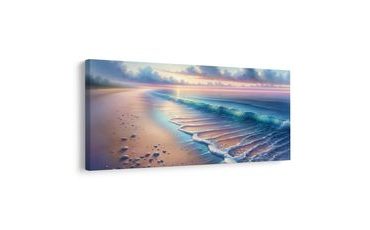 WANDBILD PASTELLSTRAND IM MORGENGRAUEN - BILDER MEER UND STRAND - BILDER