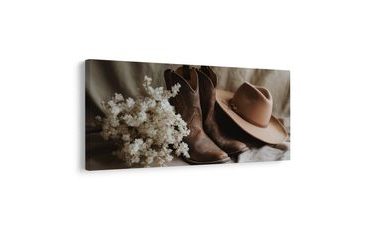 SLIKA RUSTIKALNA ELEGANCIJA S CVIJEĆEM - SLIKE MRTVE PRIRODE - SLIKE