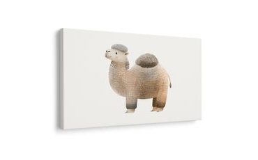 QUADRO SU TELA – CAMMELLA CARINA DISEGNATA - QUADRI PER BAMBINI ANIMALI - STAMPE E QUADRI