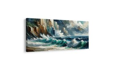 WANDBILD WILDE WELLEN - BILDER MEER UND STRAND - BILDER