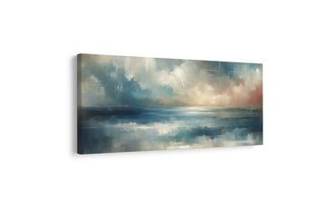 TABLEAU SUR TOILE – SURFACE MARINE APAISANTE - PEINTURES ABSTRAITES - TABLEAUX