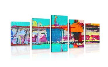 5-PIECE CANVAS PRINT ABSTRACT ARTWORK - ABSTRACT PICTURES - PICTURES