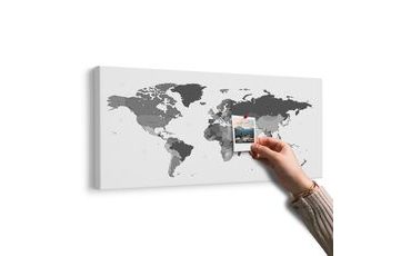 PARAFA KÉP RÉSZLETES VILÁG TÉRKÉP FEKETE FEHÉRBEN - PARAFA KÉPEK - KÉPEK