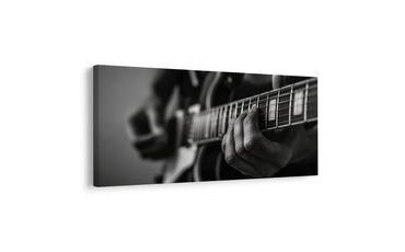 WANDBILD FINGER AUF GITARRENSAITEN - MUSIKBILDER - BILDER