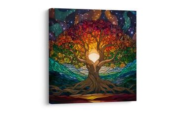 OBRAZ STROM ŽIVOTA V NOCI - OBRAZY STROMY ŽIVOTA - OBRAZY