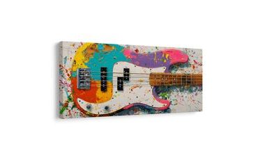 SLIKA BAS GITARA U BOJAMA - GLAZBENE SLIKE - SLIKE