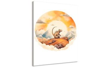 CANVAS PRINT DREAMY WORLD OF A DINOSAUR - DREAMY LITTLE ANIMALS - PICTURES