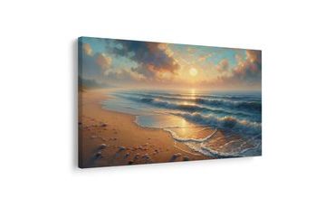 OBRAZ KLIDNÉ VLNY PŘI ÚSVITU - OBRAZY VÝCHOD A ZÁPAD SLUNCE - OBRAZY