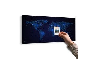 PARAFA KÉP VILÁG TÉRKÉP ÉJJELI ÉGBOLT KIVITELBEN - PARAFA KÉPEK - KÉPEK