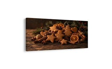 TABLEAU SUR TOILE – PÂTISSERIES DE FÊTE À L’ORANGE - TABLEAUX DE NOËL ET D’HIVER - TABLEAUX