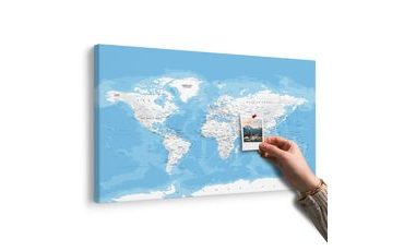 OBRAZ NA KORKU STYLOVÁ MAPA SVĚTA - OBRAZY NA KORKU - OBRAZY