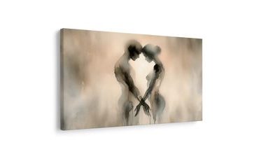 WANDBILD VERLOREN INEINANDER - BILDER MIT LIEBESMOTIVEN - BILDER