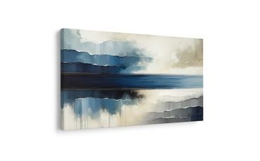 OBRAZ DOTEKY VLN NA NEKONEČNÉM HORIZONTU - OBRAZY ABSTRAKTNÍ TVARY - OBRAZY