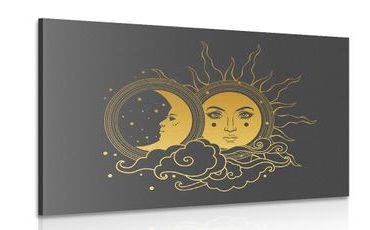 IMPRESSION SUR TOILE HARMONIE DU SOLEIL ET DE LA LUNE - IMPRESSIONS SUR TOILE FENG SHUI - IMPRESSION SUR TOILE