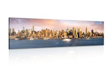 CANVAS PRINT VIEW OF MAGICAL NEW YORK CITY - PICTURES OF CITIES - PICTURES