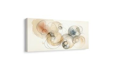 QUADRO SU TELA – ASTRAZIONE CIRCOLARE - QUADRI FORME ASTRATTE - STAMPE E QUADRI