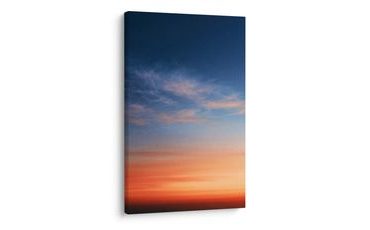 TABLEAU SUR TOILE – CIEL DRAMATIQUE AU CRÉPUSCULE - TABLEAUX LEVER ET COUCHER DE SOLEIL - TABLEAUX
