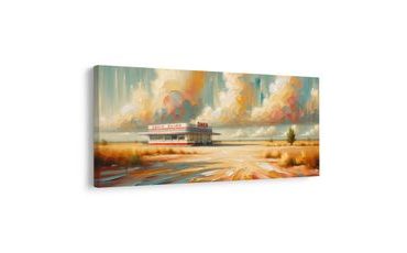 OBRAZ PŘÍBĚHY Z AMERICKÉ SILNICE - VINTAGE A RETRO OBRAZY - OBRAZY