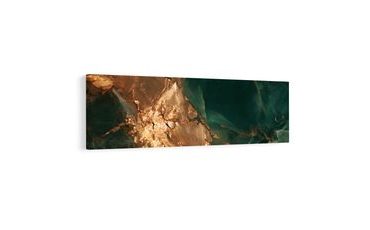TABLEAU SUR TOILE – TEXTURE LUXUEUSE DORÉE ET TURQUOISE - IMAGES FORMES ABSTRAITES - TABLEAUX