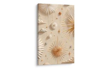 OBRAZ SLUNCE A HVĚZDY V OBLACÍCH - OBRAZY VÝCHOD A ZÁPAD SLUNCE - OBRAZY