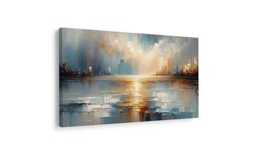 WANDBILD HOFFNUNG HINTER DEM HORIZONT - ABSTRAKTE BILDER - BILDER