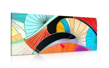 WANDBILD ABSTRAKTION IN BUNTEN FARBEN - POP-ART-BILDER - BILDER