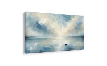 WANDBILD STILLE DER BLAUEN WASSEROBERFLÄCHE - BILDER MEER UND STRAND - BILDER