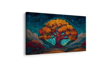 OBRAZ MAJESTÁTNÍ STROM ŽIVOTA V HORÁCH - OBRAZY STROMY ŽIVOTA - OBRAZY
