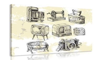 OBRAZ RETRO ŽIVOT - VINTAGE A RETRO OBRAZY - OBRAZY
