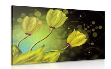 OBRAZ KVĚTINY ZE ZLATA - ABSTRAKTNÍ OBRAZY - OBRAZY