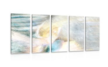 IMPRESSION SUR TOILE EN 5 PARTIES ABSTRACTION MODERNE - IMPRESSIONS ABSTRAITES SUR TOILE - IMPRESSION SUR TOILE