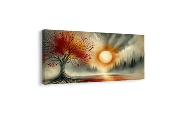 OBRAZ PODZIMNÍHO STROMU ŽIVOTA U JEZERA - OBRAZY STROMY ŽIVOTA - PICTURES