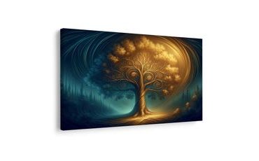 OBRAZ MAGICKÝ STROM ŽIVOTA V NOCI - OBRAZY STROMY ŽIVOTA - OBRAZY