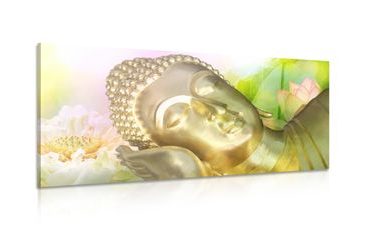 CANVAS PRINT SLEEPING BUDDHA - PICTURES FENG SHUI - PICTURES