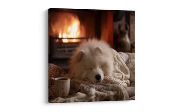 VÁNOČNÍ OBRAZ ÚTULNÁ ZIMNÍ ATMOSFÉRA - VÁNOČNÍ A ZIMNÍ OBRAZY - OBRAZY